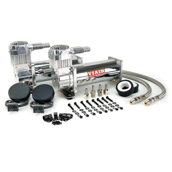 VIAIR Dual Pack (2) 444C CHROME Compressors